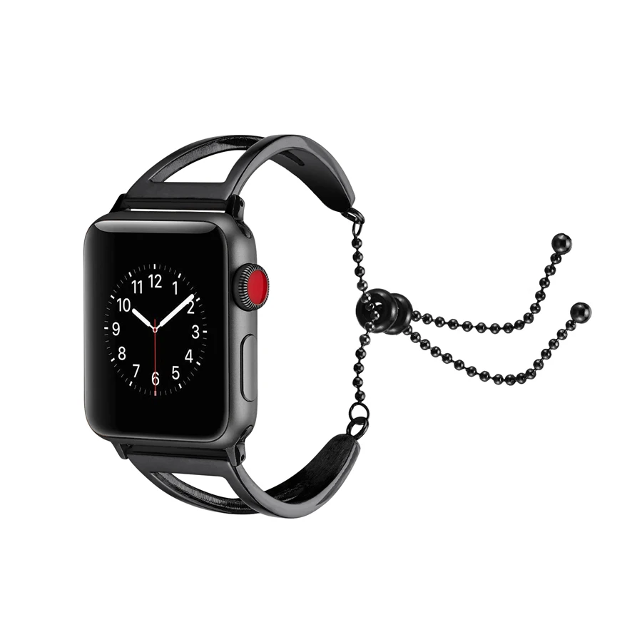 2018 новые Для женщин часы ремешок для Apple Watch Series 4 40 мм 44 мм Роскошные Нержавеющая сталь ремешок браслет для iWatch серии 4