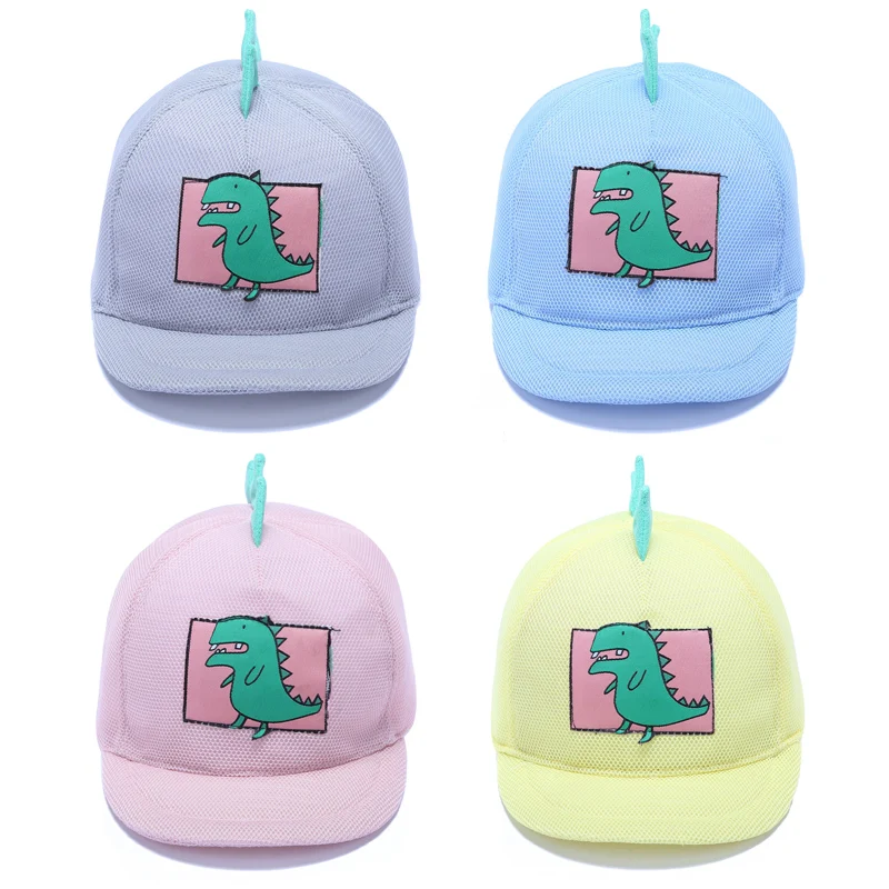 

Kids Hat Baby Girl Boy Cute Dinosaur Bear Printed Cute Caps Soft Baseball Cap Breathable Mesh Visors Hats hot