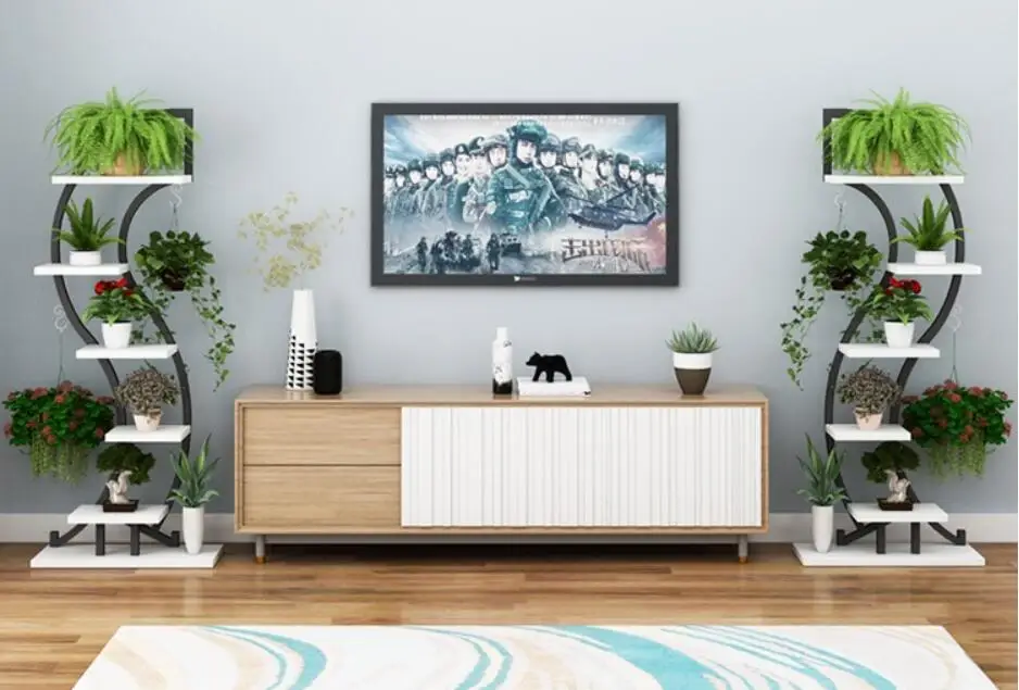 

2pcs Beautiful flowerpots stands & Plant shelf Flowerpot holder for living room and balcony on walls