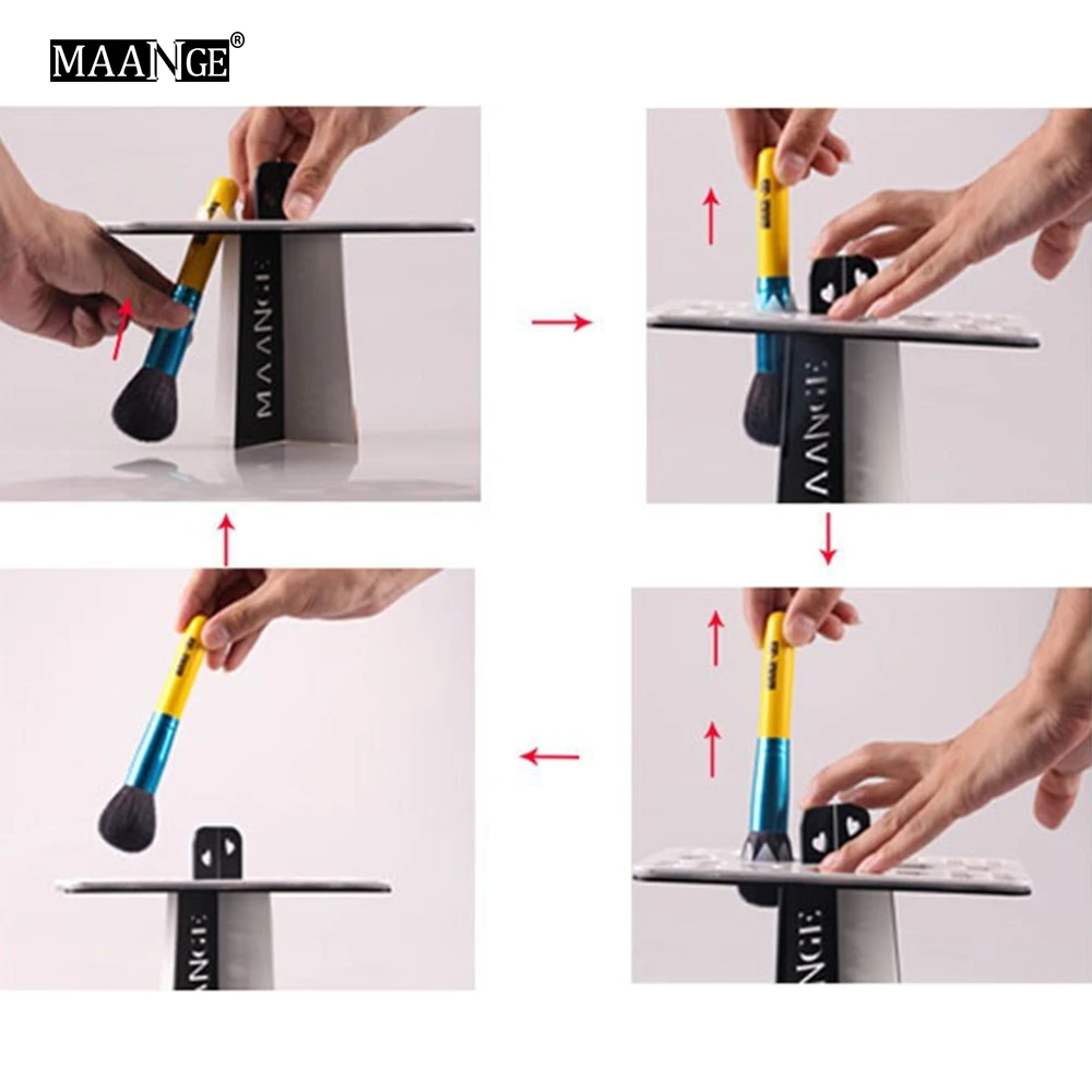 MAANGE набор кистей для макияжа, сухая стойка, сушильные кисти, полка, Многофункциональная подставка, дисплей, косметический инструмент для чистки, держатель кистей для макияжа