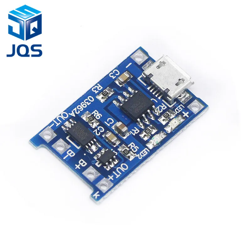 1 шт. 5 в 1 а Micro USB 18650 литиевая зарядная плата модуль зарядного устройства+ защита двойные функции TP4056