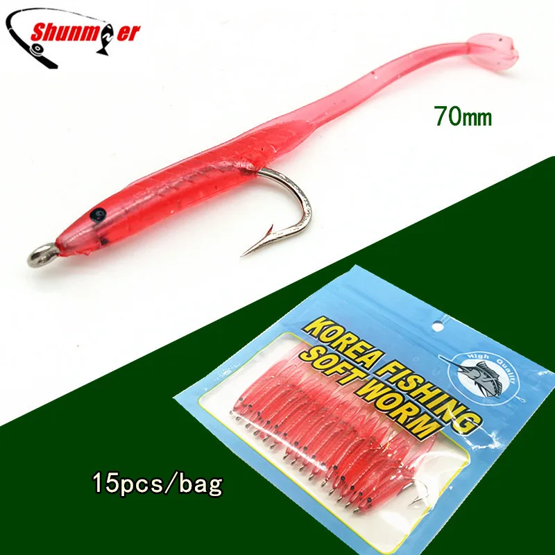 1g 70 مللي متر ثعبان البحر لينة الطعوم الصيد إغراء Pesca بيكي معالجة Wobblers الأسماك السحر الكارب Leurre Souple إيسكا الاصطناعي crankbait Pva