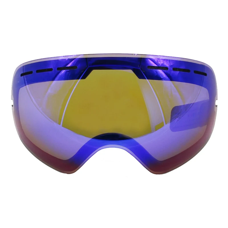 LOCLE GOG 201 Lens Ski Goggles Lens Anti fog UV400 Big Spherical Ski