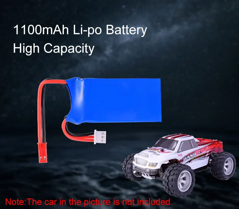 ZOP Power 7 4 V 1100mAh 25C JST Plug LiPo аккумулятор A949 27 для 1/18 Wltoys Внедорожник Багги A959 A969 A979 K929