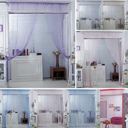 

Room Door Window Curtain Tassel Line String Striking Curtain Scarf Panel Valance