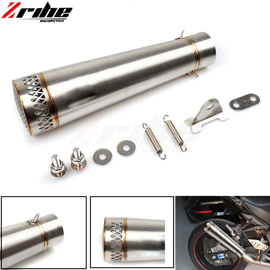 For 36-51mm Motorcycle Exhaust Pipe Scooter Modified Muffler Pipe Universal For SUZUKI GSXR 600/750 GSF 600 Bandit S-X GSX-R1100