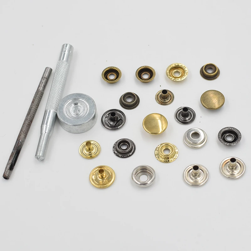30 sets of a packageMetal snap. fastener metal buttons Rivet clasp Snap