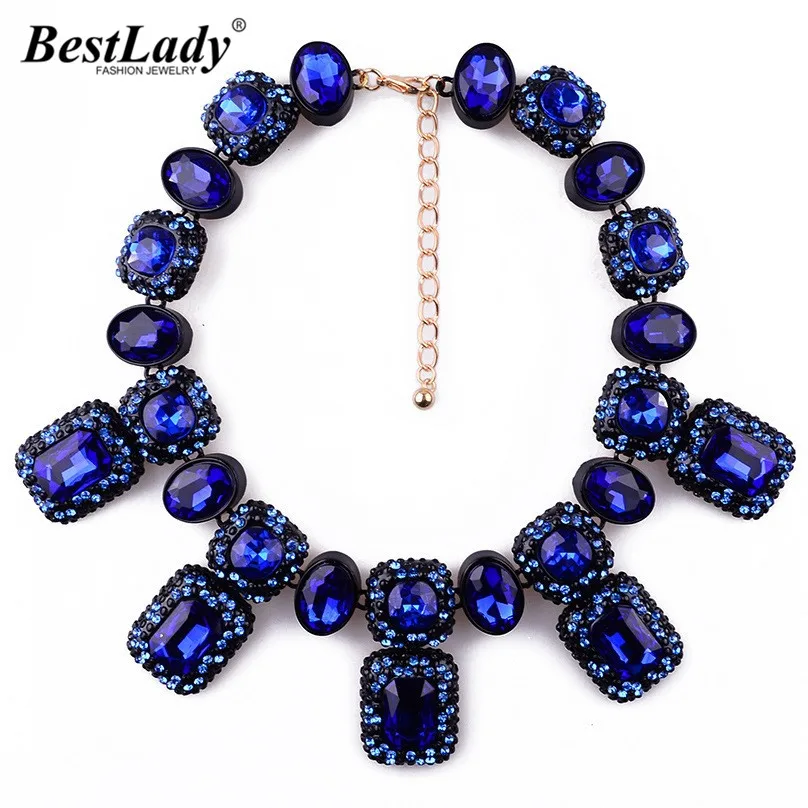 Best lady Gem Crystal Fashion Vintage Personality Design Necklaces & Pendants Statement Collar Choker Necklace For WomenB225 Best lady Gem Crystal Fashion Vintage Personality Design Necklaces & Pendants Statement Collar Choker Necklace For WomenB225