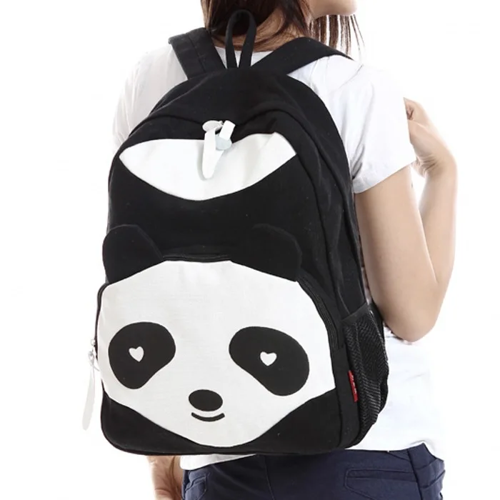 

WeGang Cute Cat Backpack Women Canvas Backpack Drawstring Printing Backpacks For Teenage Girls Large Capacity School Bag