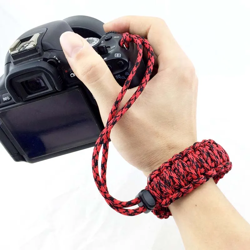 

Outdoor Camera Accessories Paracord Bracelet use for Camera Camping Climbing Parachute Cord EDC Camping Survival Kits