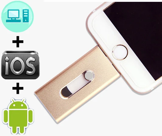 

USB Stick 128GB 64GB Pen Drive for iPhone X 8 8 Plus 7 7 Plus USB Flash Drive 32GB 16GB 8GB Metal Pendrive USB 3.0 Flash Drive