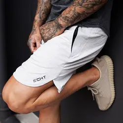 2019 Новый Для Мужчин's шорты для бодибилдинга фитнес тренировки 3 Inseam Нижняя хлопок мужской моды повседневное Короткие штаны брендовая