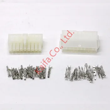 

20 sets kit 18p Automobile wire connector plug 5557 5559 plastic terminal plug spring terminals computer