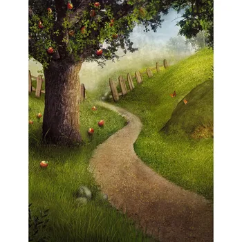 

5x7ft Vinyl Photography Backdrop Apple Manor Backdrop Computer Printed children backdrops for photo Studio S-2406
