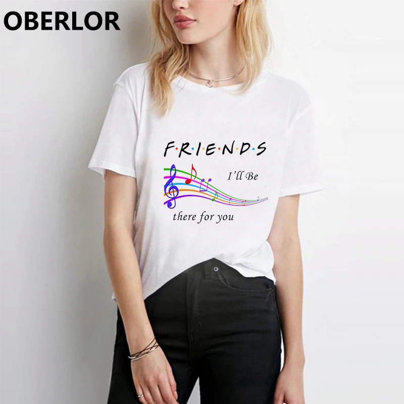 

Camisetas Verano Mujer 2019 Best Friends TV Show Print TShirt Funny Harajuku Kawaii Vogue Ulzzang T Shirt Women White Tops Shein