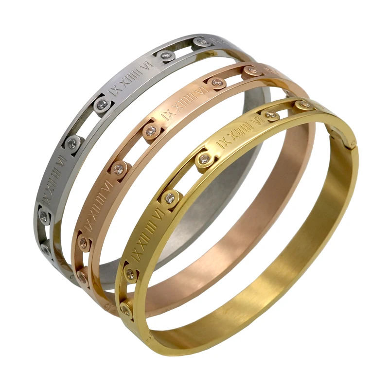Gold bracelets for women bangle roman Gold bracelets for women bangle roman