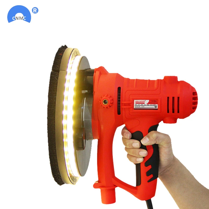 Electric led light wall putty polisher machine 220V sanding grinding