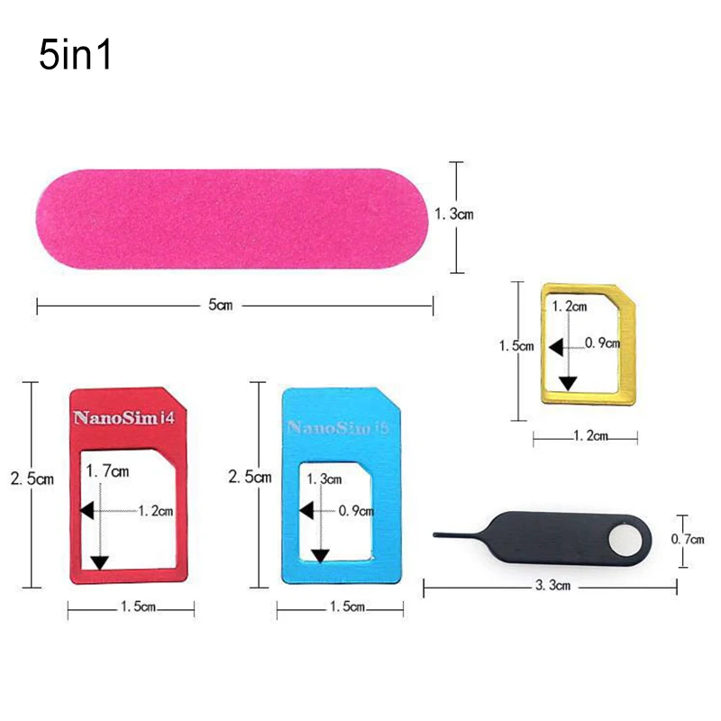 Adaptateur de Carte SIM Nano et Micro SIM Chip et Extracteur de Carte