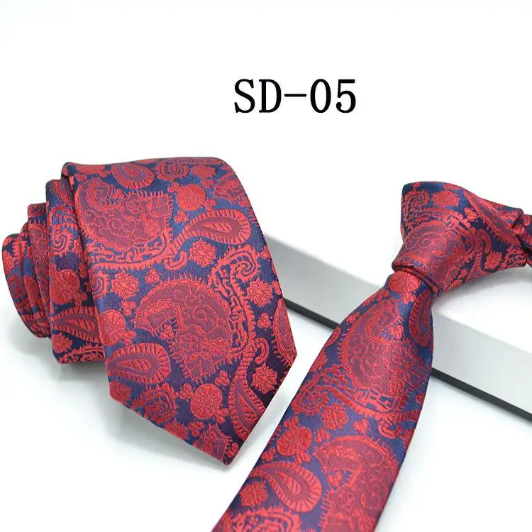 1200 иглы 6 см мужские Галстуки Новые мужские модные однотонные Галстуки Corbatas Gravata жаккардовый тонкий галстук бизнес синий галстук для мужчин галстук - Цвет: 5