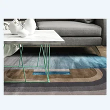 Минимализм стиль Овальный ковер для гостиной высокое качество супер мягкий спальный Противоскользящий напольный коврик градиент коврик для гостиной