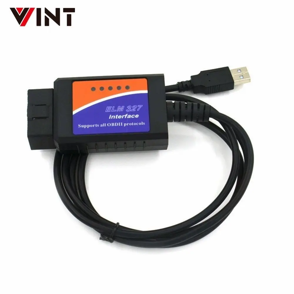 ELM327 USB CH340+ 25K80 чип V1.5 OBD2 OBDII инструмент сканирования автоматический диагностический сканер