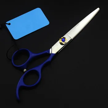 

professional Japan steel 6 '' blue hair scissors haircut cutting barber makas hair scissor thinning shears hairdressing scissors