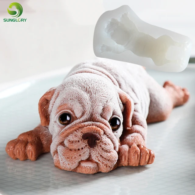 Buy 3d Dog Silicone Mold Cake Decoration Shar Pei