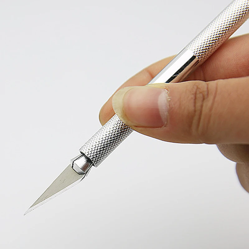 Carving Tool Sculpture Engrave Graver Cutter 6 Blade Carve Knife Extra Backup Craft Wood Cut