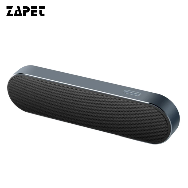 ZAPET Portable Bluetooth Speaker Metal 3D Stereo Speakers Wireless Speaker System MP3 music audio player support AUX with MIC fansaco bluetooth speaker wireless portable speaker 10w 4 driver stereo music loud speaker sound with mic smartphone speakers