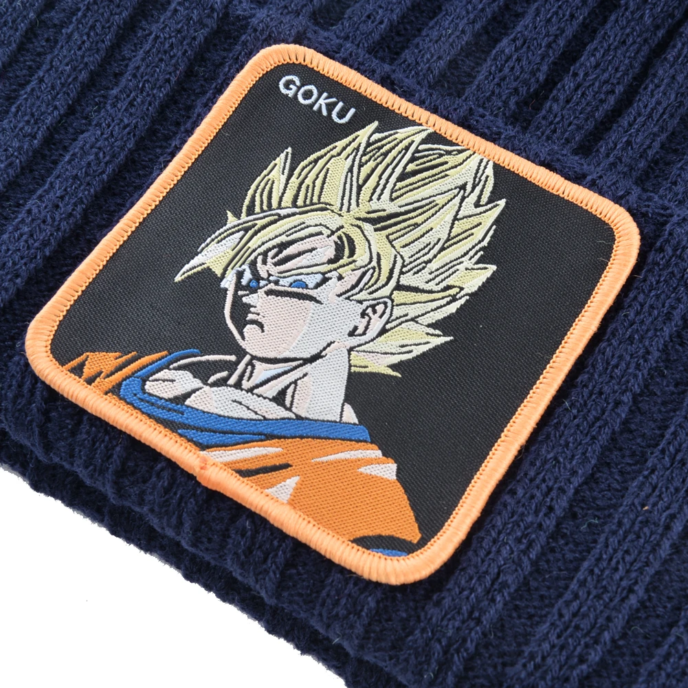 Модные dragon ball вязанные шапочки Skullies вязаные шапочки зимние, шапки для мужчин крутые Гоку beanie cap женские осенние повседневные Шапки chapeau femme