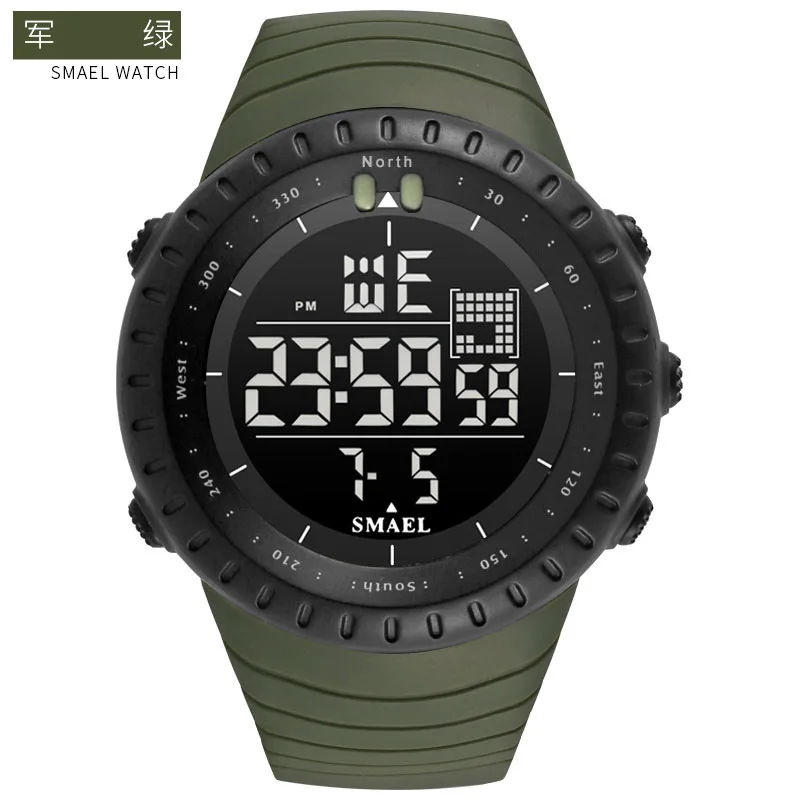 

Fashion Top Brand Smael Watch Men Sport Watches Led Digital Electronic Watch Shock Resistant Waterproof Military Watches Men