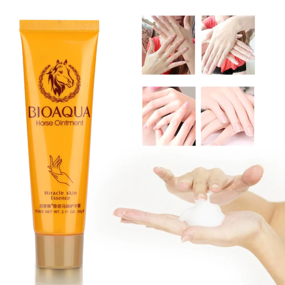Horse Oil Hand Cream Moisturizing Whitening Skin Care Exfoliating Hand