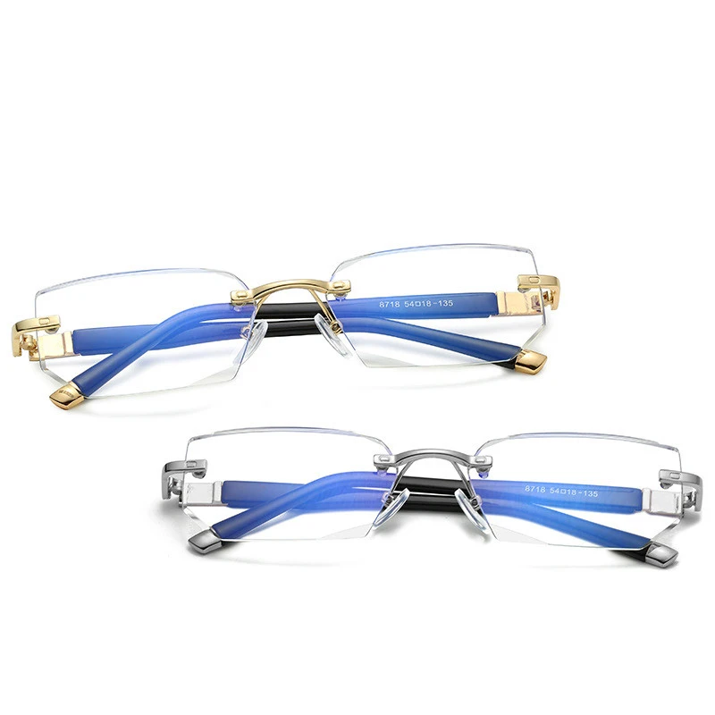 

Rimless Reading Glasses Presbyopic Frameless Readers for Men and Womens High Quality Luxury Metal Glasses for Reading+1.5 to+4.0