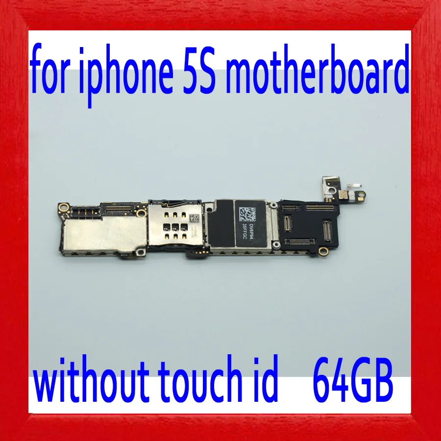 

Original unlocked for iphone 5S Motherboard without Touch ID 16gb 32g 64gb for iphone 5S Logic boards with IOS System,100%Tested