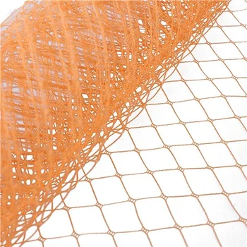 

10"/25 cm orange veils birdcage veils for fascinators bridal hair accessories Millinery hat summer headwear material 10yards/lot