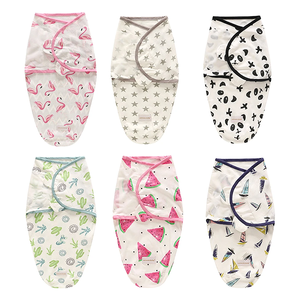 Spring Summer Style 100% Cotton Baby Sleeping Bag Infant Swaddle Blanket