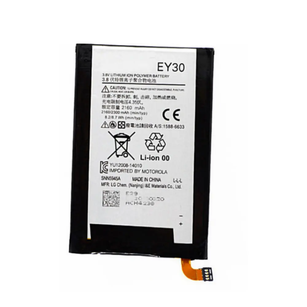 Аккумулятор EY30 2160 мА · ч для Motorola Moto X 2nd + 1 XT1085 XT1092 XT1094 XT1096 XT1097 мобильный телефон |