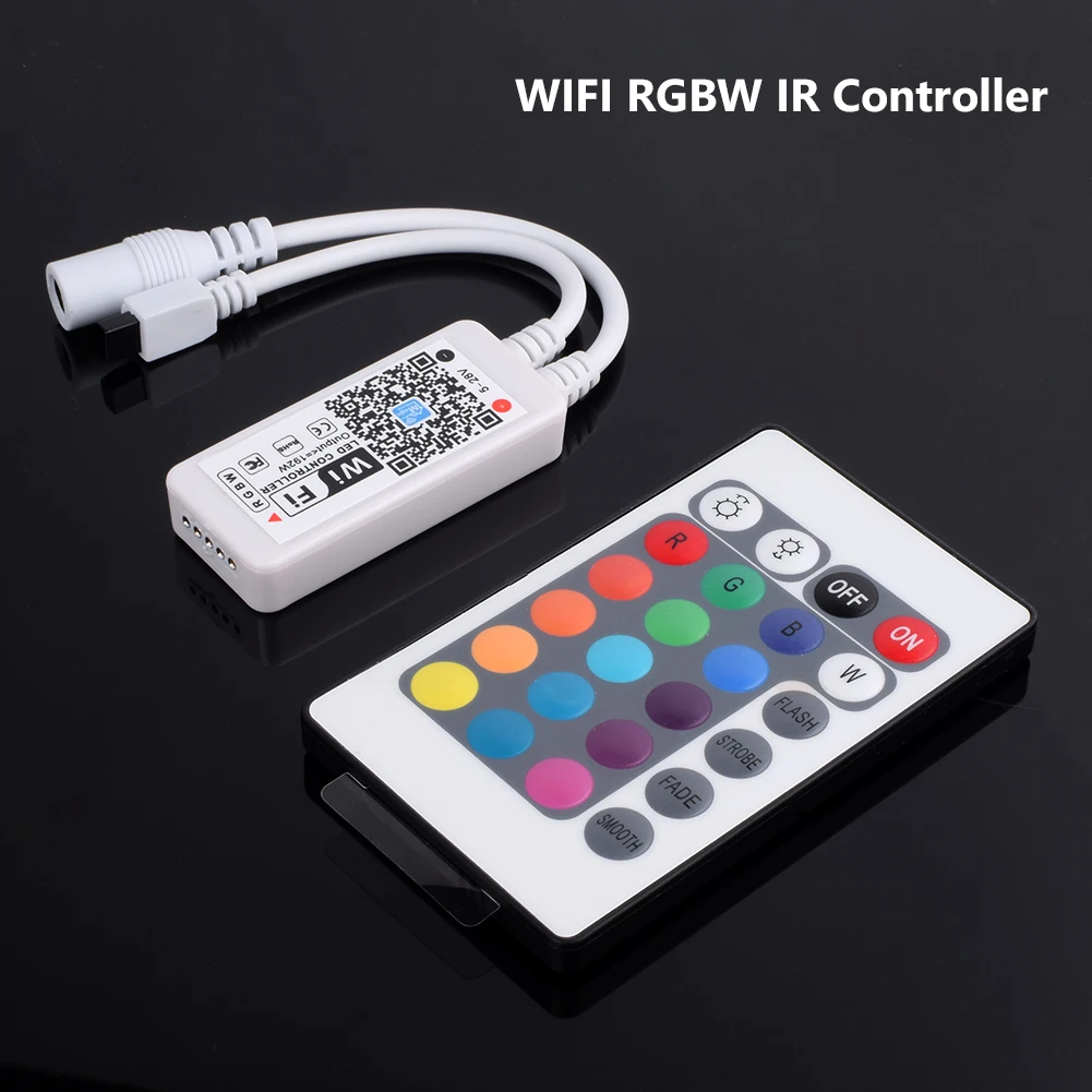 

DC 5V 12V 24V Mini Bluetooth/WiFi LED RGB/RGBW Controller iOS Android APP For 5050 3528 Strip Light