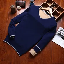 Varsanol, толстый свитер из хлопка, мужские пуловеры с v-образным вырезом, Повседневные свитера с длинным рукавом, вязанная однотонная одежда, Новое поступление