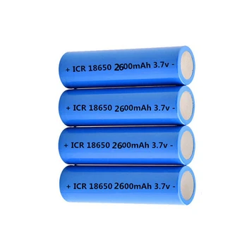 

4pcs Quality 18650 lithium-ion battery 2600mAh rechargeable battery 3.7V lithium battery for laser pen flashlight