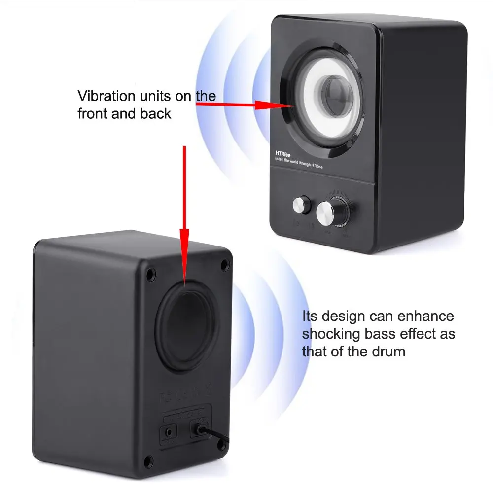 USB Powered/Bluetooth Компьютерная акустическая система для музыки/игр/фильмов активные