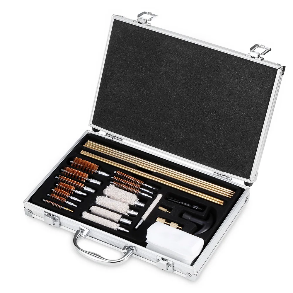 

30pcs / Kit Gun Cleaning Tool Handgun Pistol Pipe Mop Brush Hunting Gun Accessories Gun Case Cleaner With Case Box