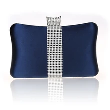 Высокое качество, темно-синий цвет, Женская Свадебная вечерняя сумочка, клатч, сумочка для невесты, вечерние сумочки, мини косметичка, Mujer Bolso 03860