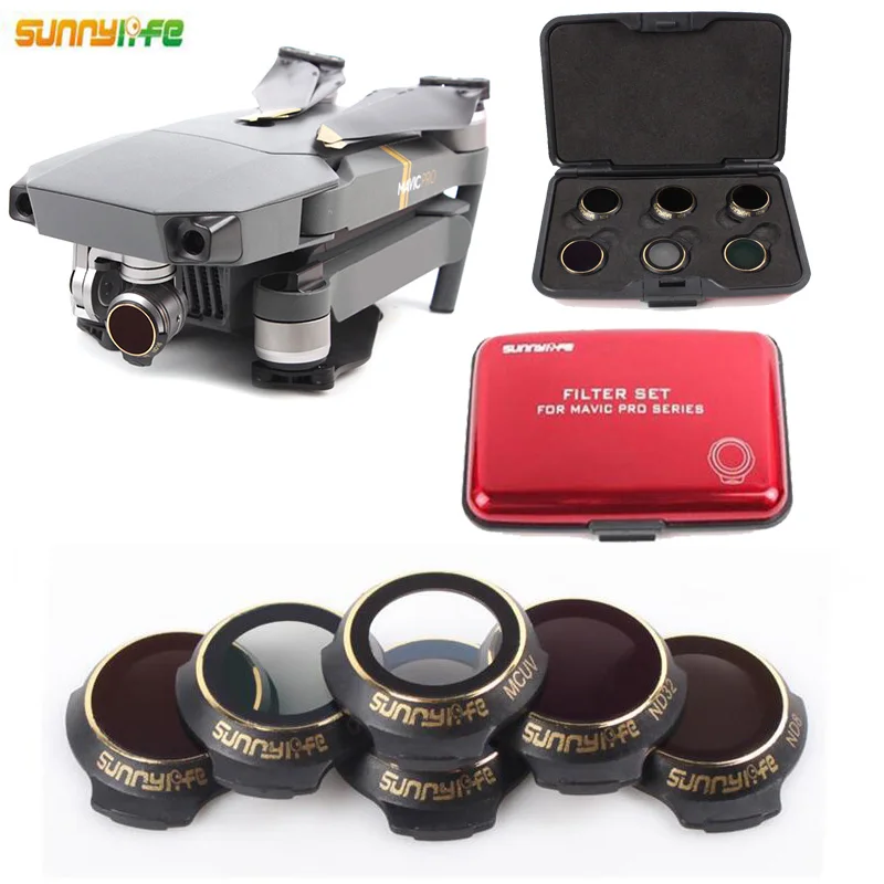 6pcs set Multi Layer Coating Film MCUV CPL ND4 ND8 ND16 ND32 Camera Lens Filter Kit