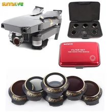6pcs/set Multi-Layer Coating Film MCUV/CPL/ND4 ND8 ND16 ND32 Camera Lens Filter Kit for DJI MAVIC PRO & PLATINUM & WHITE Drone