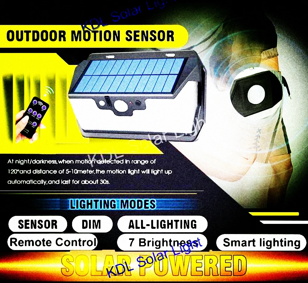 

Светодиодный фсветильник на солнечной батарее с дистанционным управлением, 55 светодиодов, 3 боковые фонари, usb-порт, IP65, уличный фонарь для кемпинга, сада, охранного освещения, внутреннего дворика, улицы