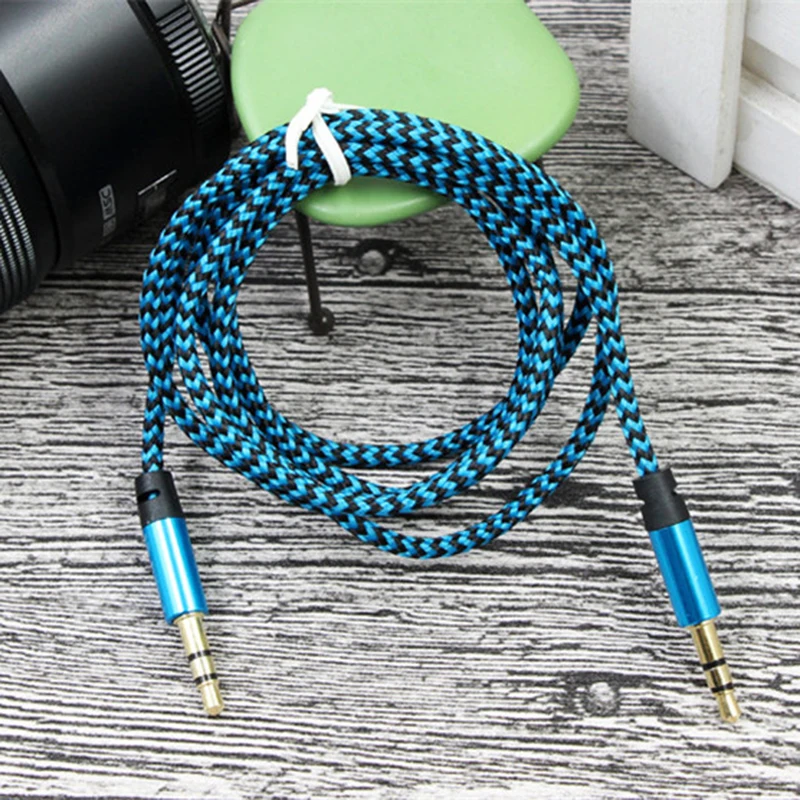 1m Nylon Jack Audio Cable 3.5 mm to 3.5mm Aux Cable 2m 3m Male to Male Kabel Gold Plug Car Aux Cord for iphone Samsung xiaomi 1m Nylon Jack Audio Cable 3.5 mm to 3.5mm Aux Cable 2m 3m Male to Male Kabel Gold Plug Car Aux Cord for iphone Samsung xiaomi