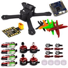 Tamiya X210 4 мм углеродного Волокно FPV Racing Рамки+ 4 шт. rs20a blheli программа-s 2-4 S ESC+ LHI 2205-s CW/CCW F4 полета Управление pdb-xt60