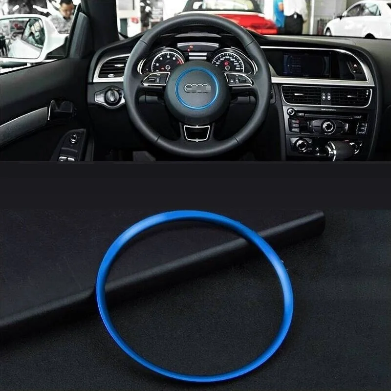

Steering Wheel Automobile Auto Decorative Modified Upgraded Car Styling Accessory Accessories Protecter 18 19 FOR Audi Q3