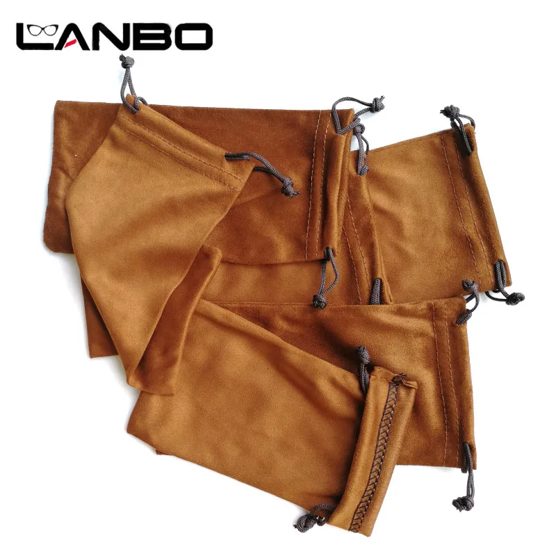 LANBO 100 шт. 18*9,5 см сумка для очков Чехол мягкие очки Charpie тканевая сумка солнцезащитные очки чехол золотой цвет S31